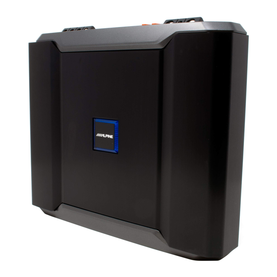 Alpine R-A75M, R-A60F - POWER AMPLIFIER Manual