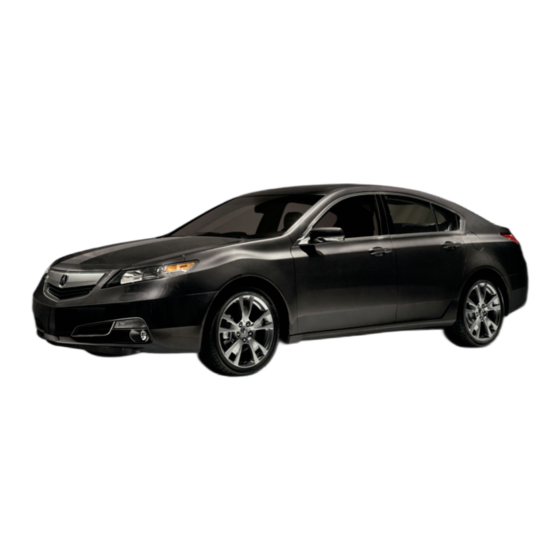 Acura 2012 TL Advanced Technology Manual
