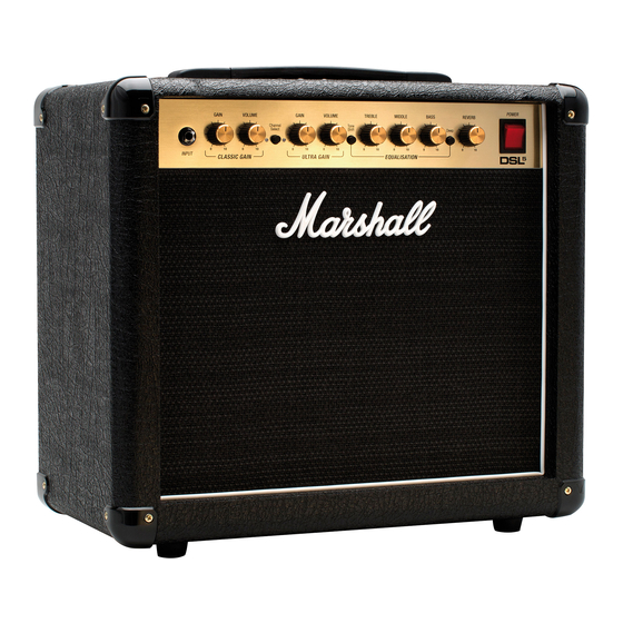 Marshall Amplification DSL5CR Owner's Manual