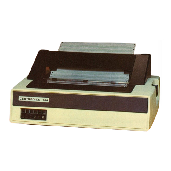 Centronics 704 Technical Manual