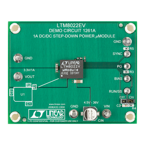 Linear Technology DC1261A Demo Manual