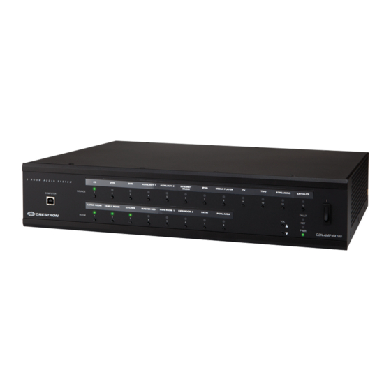Crestron C2N-AMP-6X100 Do Manual