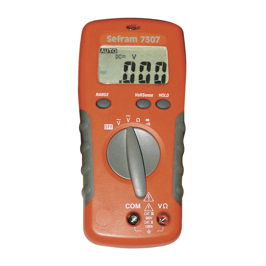 SEFRAM 7307 User Manual