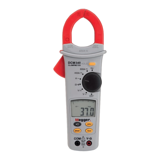 Megger DCM340 User Manual