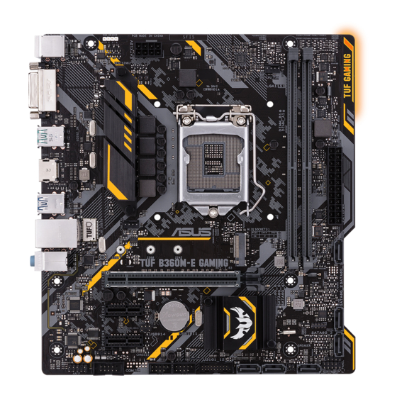 User Manuals: Asus TUF B360M-E GAMING Motherboard