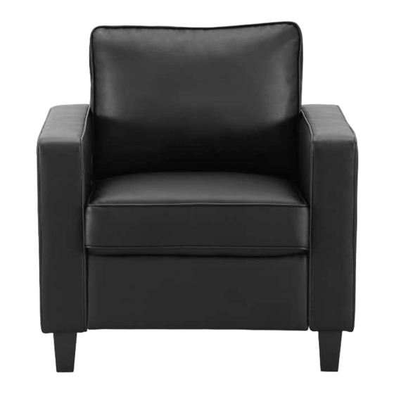 Lifestyle Solutions GLENMONT CHAIR Assembly Instructions Manual