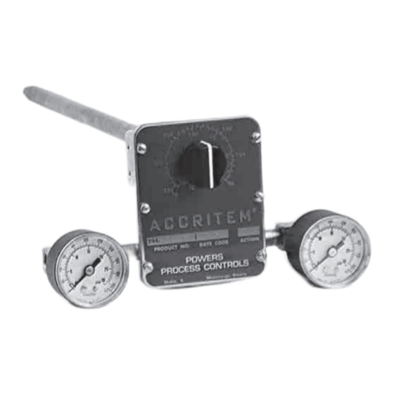 Watts Industries POWERS Accritem Controller 3 Technical Instructions