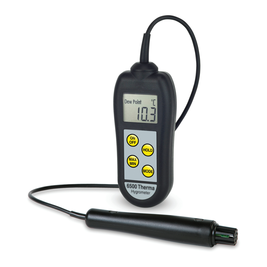 ETI 6500 - Therma-Hygrometer Operating Instructions