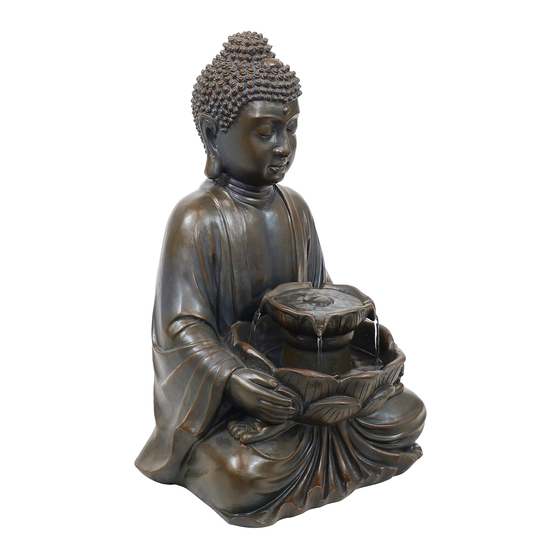 Sunnydaze Decor PEACEFUL BUDDHA Manual