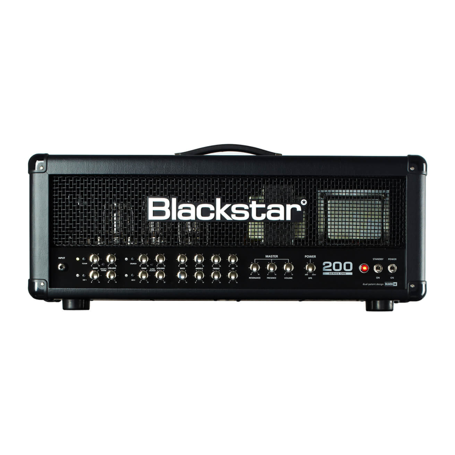 Blackstar One 200 Series - Combo Guitar Amp Manual