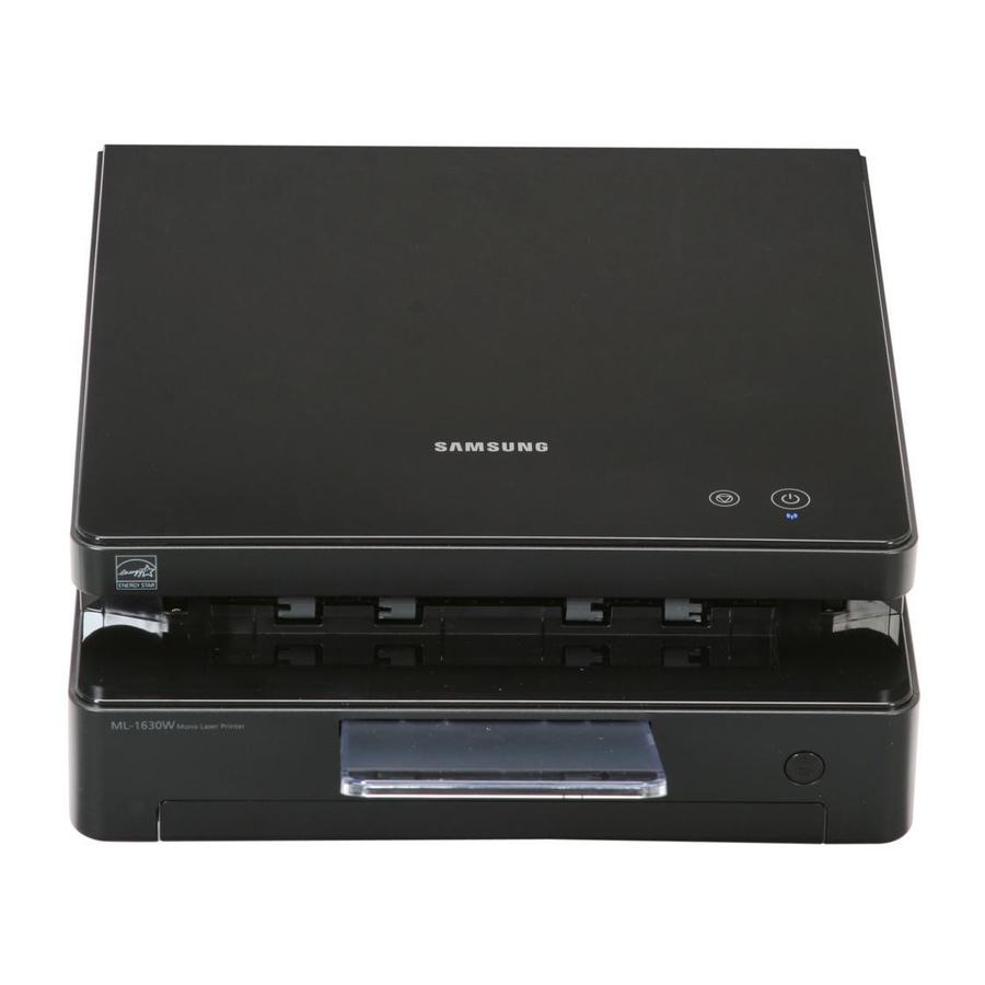 Samsung ML-1630W - Personal Wireless Mono Laser Printer Manual Del Usuario