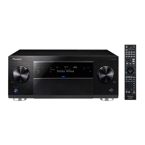 Pioneer SC-LX88-K Quick Start Manual