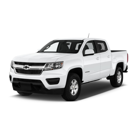 Chevrolet Colorado 2019 Owner's Manual