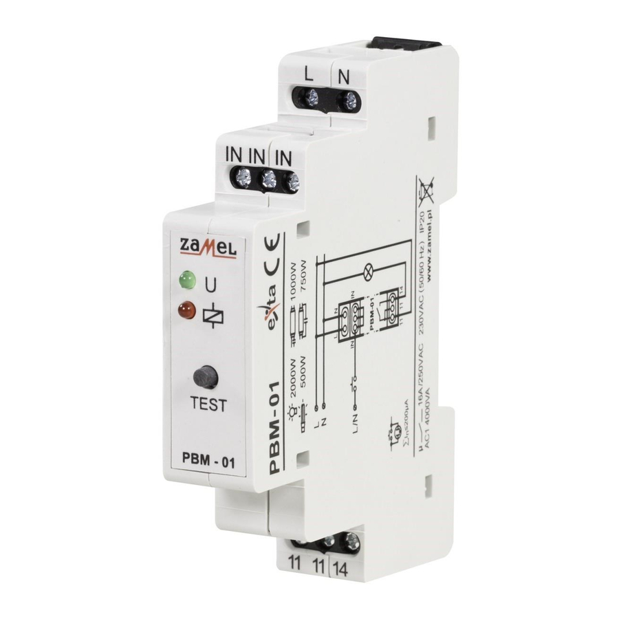 Zamel PBM-01 Instruction Manual