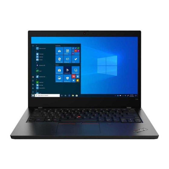Lenovo ThinkPad L15 Gen1 Setup Manual