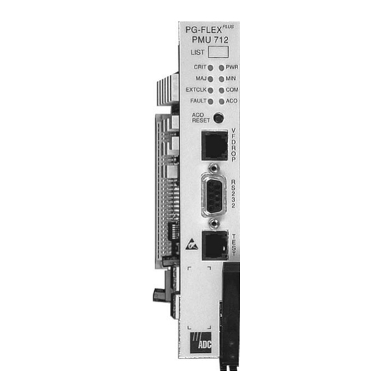 ADC PG-FLEXPLUS PMU-712 Manual