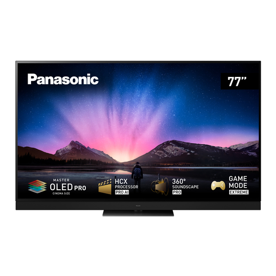 Panasonic LZW2004 Operating Instructions Manual