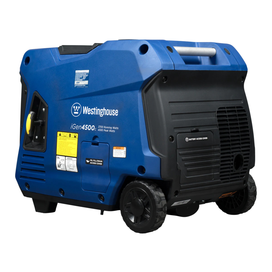 Westinghouse iGen4500c Inverter Generator Manual ManualsLib