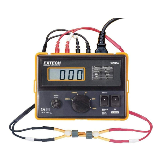 Extech Instruments 380460 User Manual
