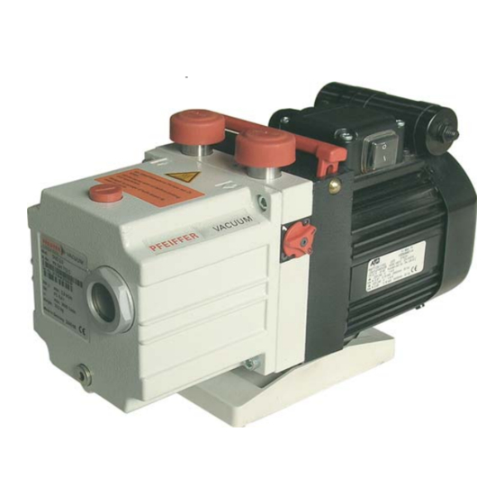 Pfeiffer Vacuum Duo 2.5 Original Operating Instructions