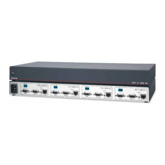 Extron electronics MTP 4T 15HD RS User Manual