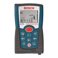 Bosch DLR165K Operating/Safety Instructions Manual
