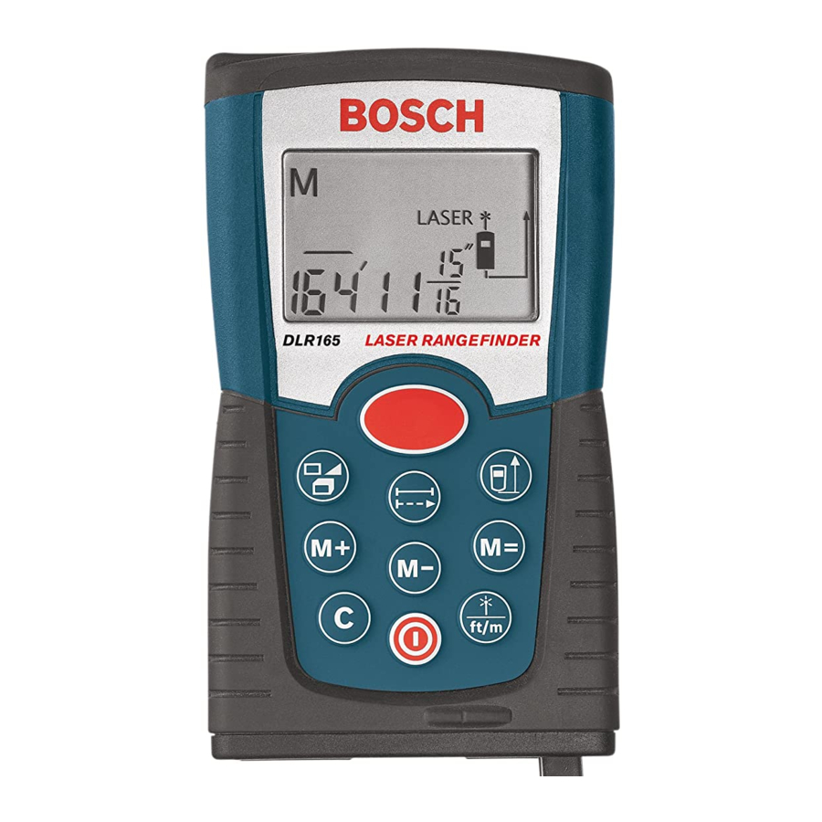 Bosch DLR165 Manuals