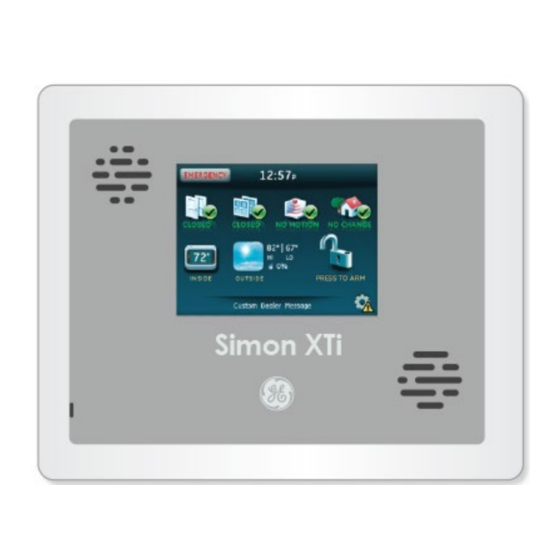 Simon XTi Quick Manual