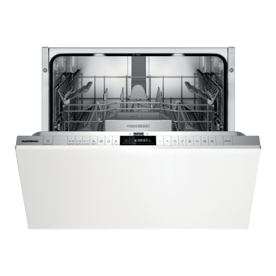 Gaggenau DF271100F Integrated Dishwasher Manuals