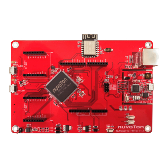Nuvoton NuMicro NuMaker-IoT-M467 User Manual