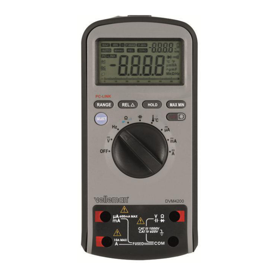 Velleman DVM4200 User Manual