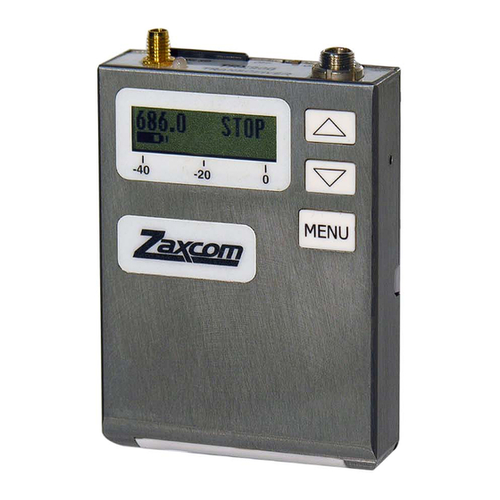 Zaxcom TRX900AA User Manual