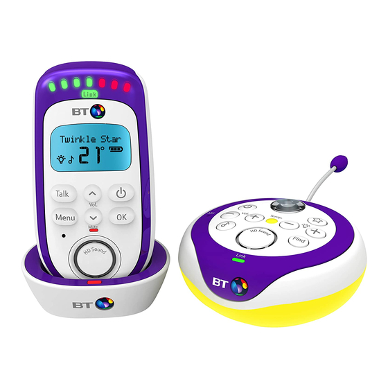 BT Digital Baby Monitor 350 Lightshow Manuals