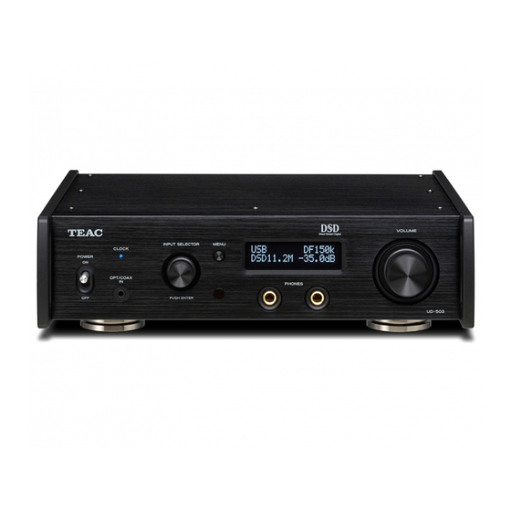 Teac NT-503DAB Owner's Manual