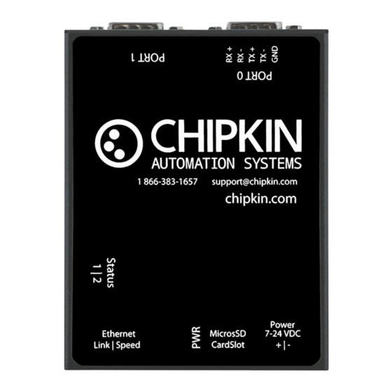 Chipkin BEST CAS 2700-74 Eniscope Gateway Manuals