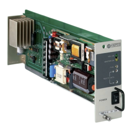 KEPCO HSF-PFC 50W Series Instruction Manual