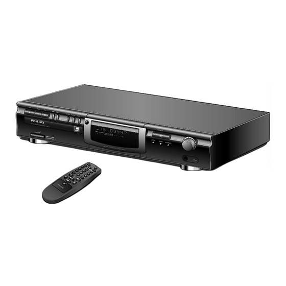 Philips CDR760BK99 Instructions For Use Manual