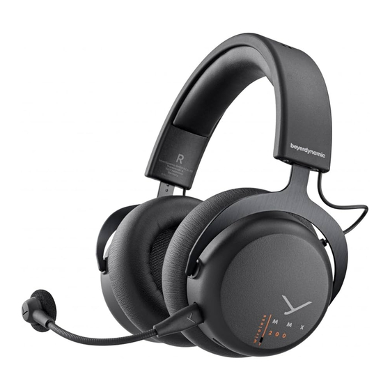 Beyerdynamic MMX 200 wireless User Manual