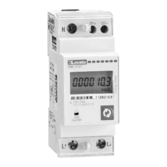 LOVATO ELECTRIC DME D121 Installation Manual