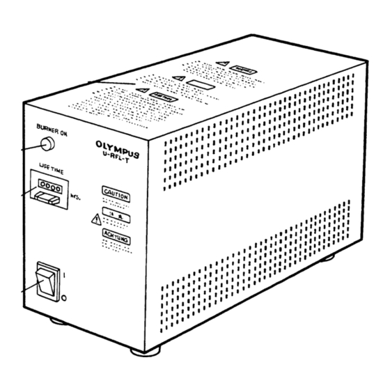 Olympus U-RFL-T Microscope Power Supply Manuals