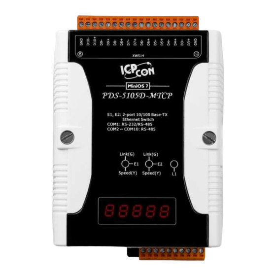 ICP DAS USA PDS-5105D-MTCP Quick Start Manual