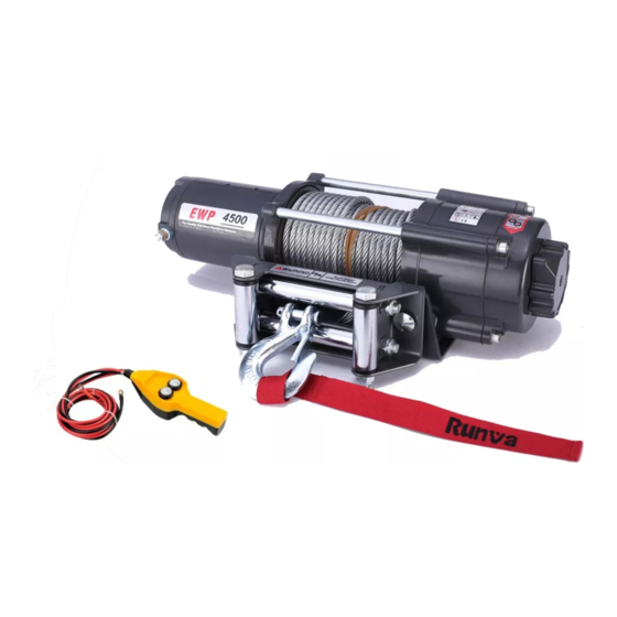 Runva EWP2500 Assembly & Operating Instructions