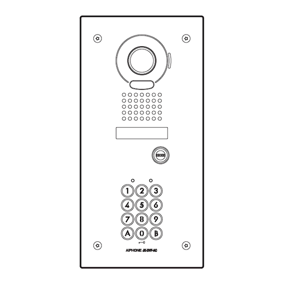Aiphone JK-DVF-AC Installation & Operation Manual