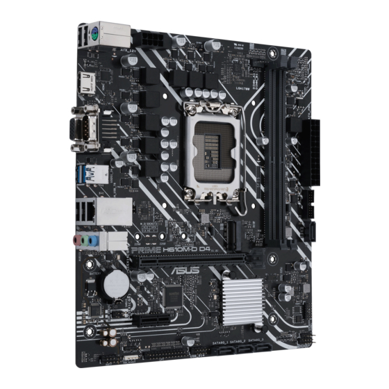 Asus PRIME H610M-D D4 Quick Start Manual