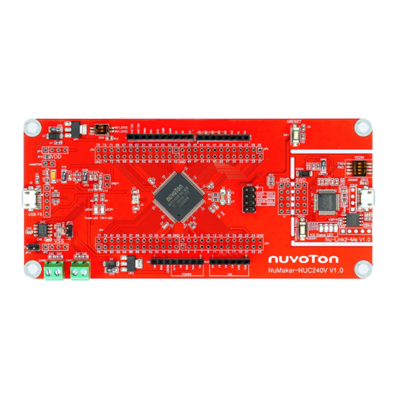 Nuvoton NuMicro Series User Manual