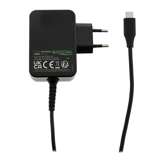 PATONA Premium PD65W Universal Manual