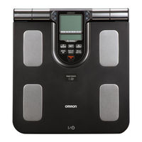 Omron FULL BODY SENSOR BODY COMPOSITION MONITOR AND SCALE HBF-516 Instruction Manual