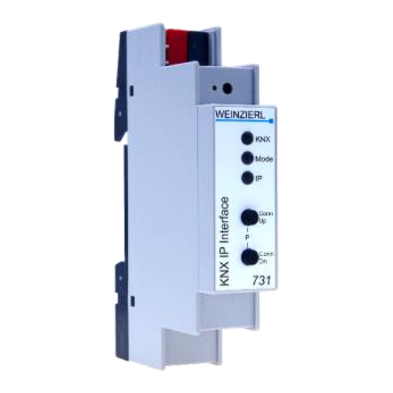 Weinzierl KNX IP Interface 731 Operation And Installation Manual