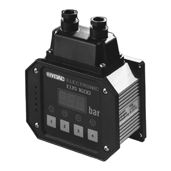 HYDAC ELECTRONIC EDS 1600 Assembly And Operating Instructions Manual