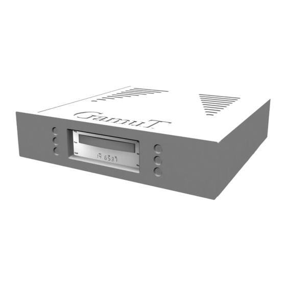 Gamut CD 3 User Manual